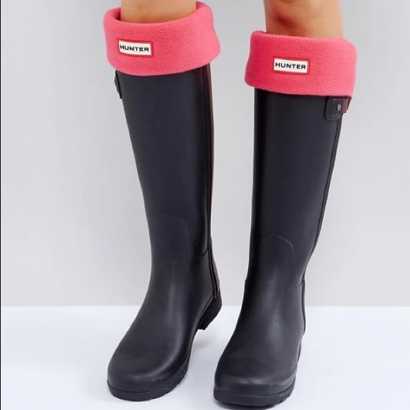 Hunter Accessories - HUNTER WOMENS TALL BOOT SOCKS FIT SIZE 5 6 7 PINK